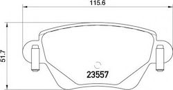 Brembo Bremsbelag für Renault Kangoo