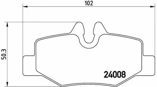 Brembo Brake Pad Rear for Mercedes-Benz Viano