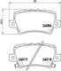 Brembo Σετ Τακάκια Πίσω για Honda Civic
