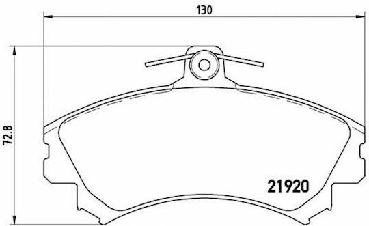 Brembo Brake Pad Front for Mitsubishi Carisma / Colt Smart ForFour
