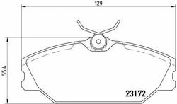 Brembo Plăcuță de frână Spate