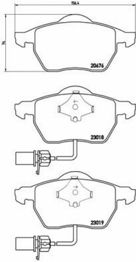 Brembo Bremsbelag Vorne für Audi A6