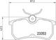 Brembo Brake Pad Rear for Ford Fiesta / Focus / Puma