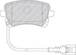 Ferodo Brake Pad Rear for Volkswagen Transporter / T5