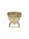Inart Pflanzentopf Gold 27x27x28cm