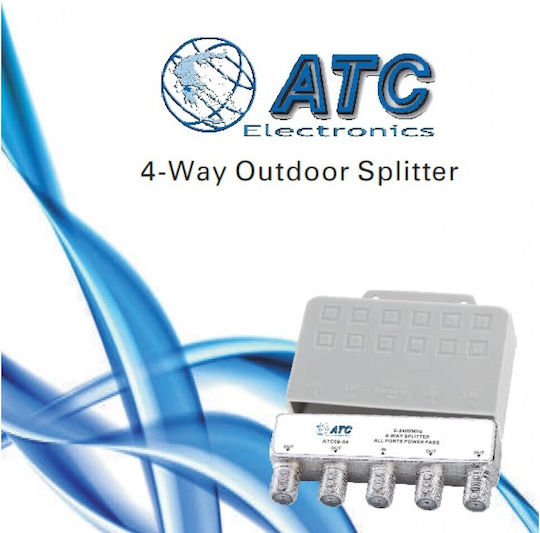 ATC Splitter 4 way Splitter Satellite 03.003.0143