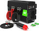 Green Cell Inverter Αυτοκινήτου Pro Green 600W για Μετατροπή 24V DC σε 230V AC με 1xUSB