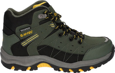 Hi-Tec Kids Waterproof Leather Hiking Boots Shield Black