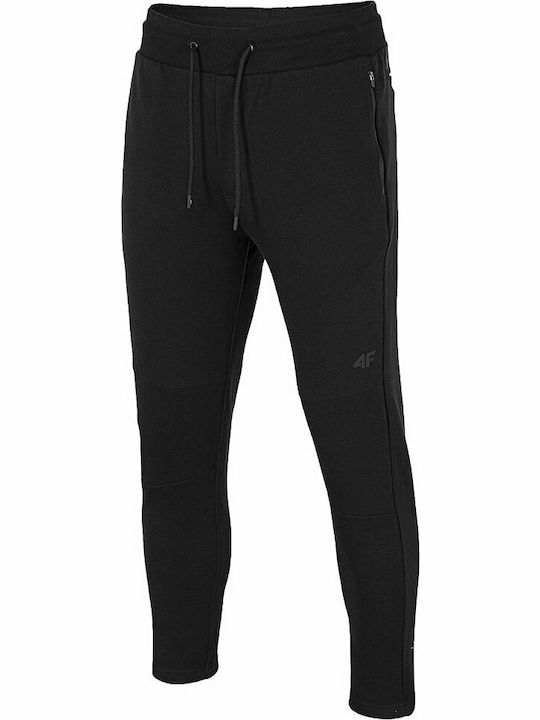 4F Men's Sweatpants with Rubber Black