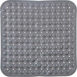 Aria Trade AT000175 Shower Mat with Suction Cups Gray 54x54cm