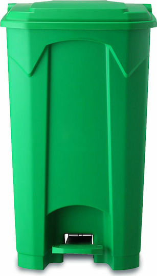 Green City International Plastic Waste Bin 100lt with Pedal Green