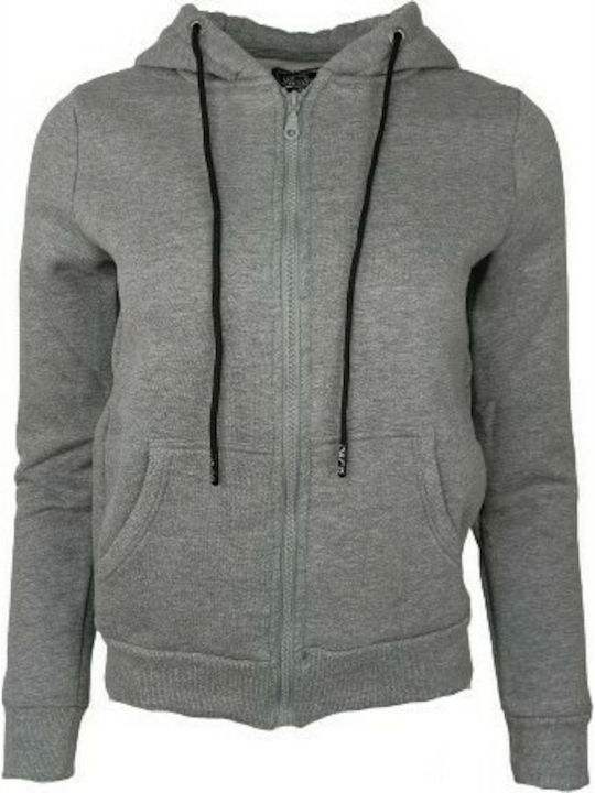 Paco & Co Women's Hooded Cardigan Grey Melange