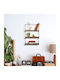 Raft Perete Kerstin Negru / Nuc 40x15x60cm