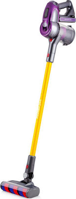 Rohnson Cordless M4 Mamba Plus Επαναφορτιζόμενη Σκούπα Stick 25.2V Κίτρινη