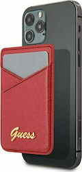 Guess Wallet Card Slot MagSafe Card Case In Red Colour