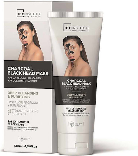 IDC Institute Purifying Peel Off Peel Off Μάσκα Προσώπου για Λάμψη με Ενεργό Άνθρακα 120ml