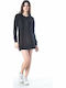 205682 Rochie Mini Tricotată Negru