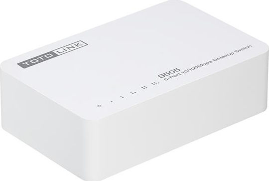 TotoLink S505 v3 Unmanaged L2 Switch με 5 Θύρες Ethernet