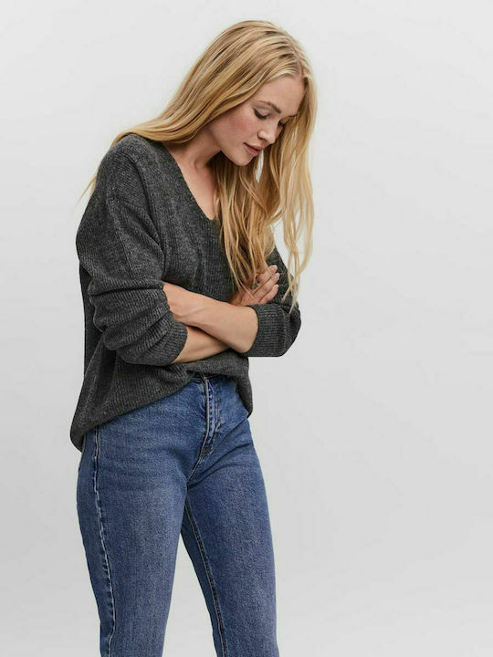 Vero Moda Pulover Damă Mânecă Lungă Gri