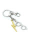 The Carat Shop Μπρελόκ Lightening Bolt and Glasses Μεταλλικό Γκρι