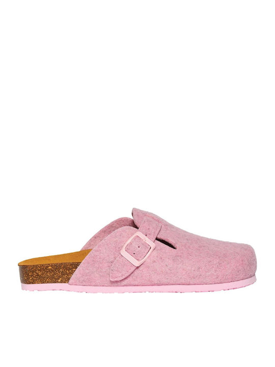 Plakton Anatomical Leather Women's Slippers Pink