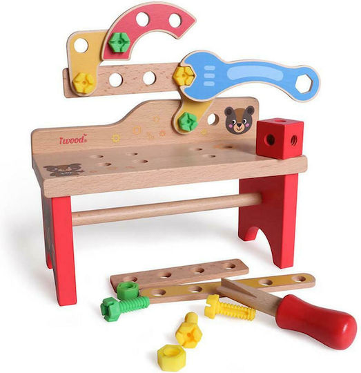 iwood Wooden Kids Working Bench for 3 Plus Years