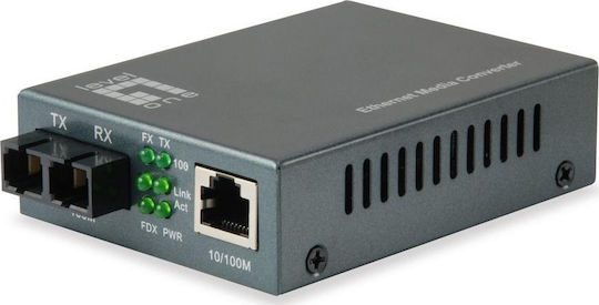 Level One FVT-1106 RJ45 to SC Fast Ethernet Media Converter