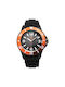 Folli Follie Watch with Black Rubber Strap