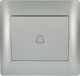 Elmark Rhyme Complete Wall Push Bell Button wit...