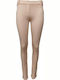 Paco & Co Women's Long Legging High Waisted Beige