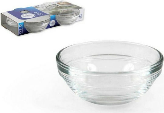 Duralex Servierschüssel Rund Glas Transparent mit Durchmesser 7.5cm 4Stück