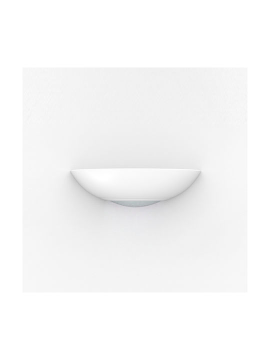 Zambelis Lights Κλασικό Φωτιστικό Τοίχου με Ντουί E27 σε Λευκό Χρώμα Πλάτους 38.7cm