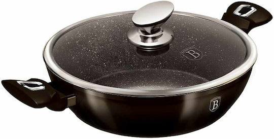 Berlinger Haus Metallic Line Shallow Pot made of Aluminum 3.8lt / 28cm Shiny Black