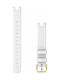 Garmin Λουράκι Δερμάτινο White (Garmin Lily)