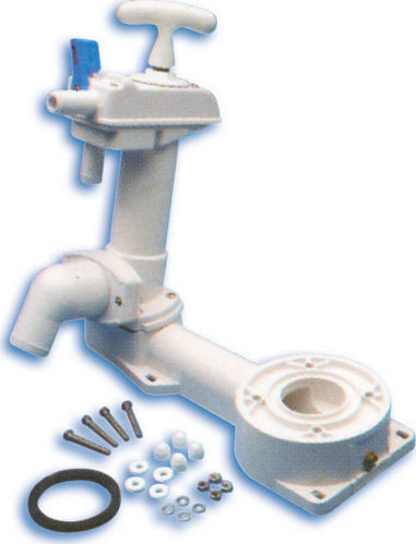 Seaflo Bootstoilettenersatz Manuelles Toilettenset mit Basis und Pumpe