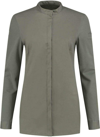 Le Nouveau Chef Coat Chef Unisex Khaki with Long Sleeve Julien