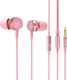 Sades Wings 10 In Ear Gaming Headset με σύνδεση 3.5mm Ροζ