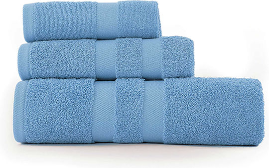 Nef-Nef Homeware Πετσέτα Προσώπου Status 50x90εκ. 1170 Sky Βάρους 500gr/m²
