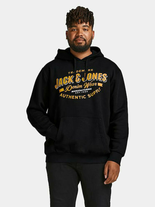 Jack & Jones Sweatshirt with Hood Black
