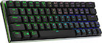 CoolerMaster SK622 Wireless Gaming Mechanical Keyboard 60% with TTC Red switches and RGB lighting (English US) Gray