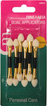 Milva Make Up Brush Set for Eye Shadow Dual Applicators 6pcs