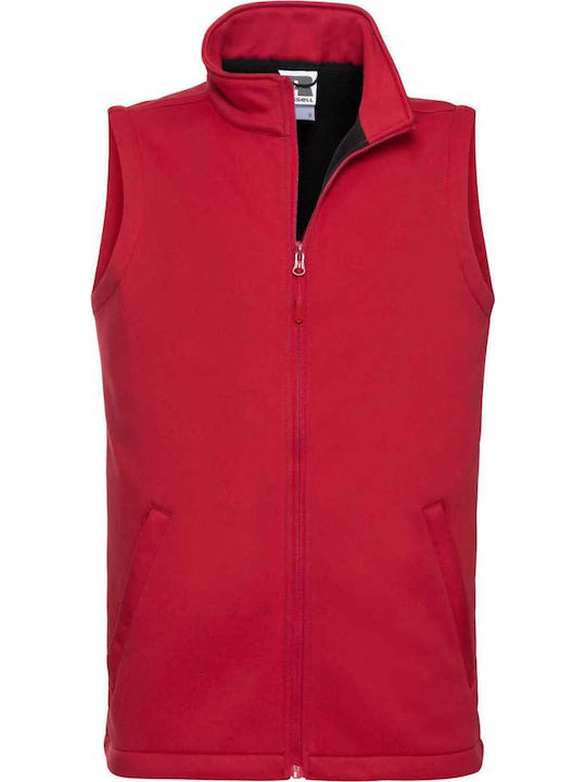 Russell Europe Αμάνικο Μπουφάν Softshell Αδιάβροχο και Αντιανεμικό Κόκκινο