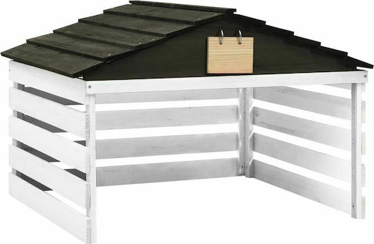 vidaXL Mower Shed White for Lawnmower Robot 78x74x54 cm. 315300
