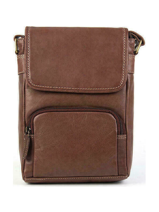 Fetiche Leather Leather Men's Bag Messenger Brown