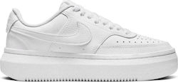 Nike Court Vision Alta Γυναικεία Flatforms Sneakers Λευκά