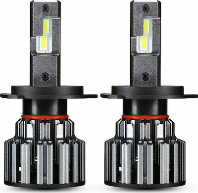 NovSight Lampen Auto H4 LED 6000K Kaltes Weiß 12-24V 70W 2Stück