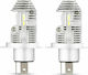 NovSight Lamps Car N36 H4 LED 6000K Cold White 12V 40W 2pcs