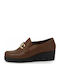 Softies -1154 Leather Women's Loafers in Brown Color