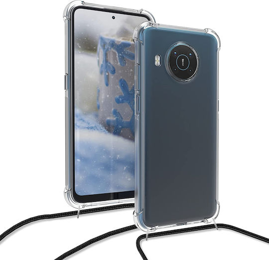 KWmobile Back Cover Silicon cu Curea Transparent (Nokia X20, X10)