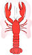 Revolution Beauty Schminkspiegel Hand Lobster Rot